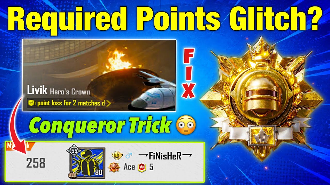 😱 How to Check Conqueror Points (Solo/Duo/Squad) | Livik Ace to Conqueror Tips