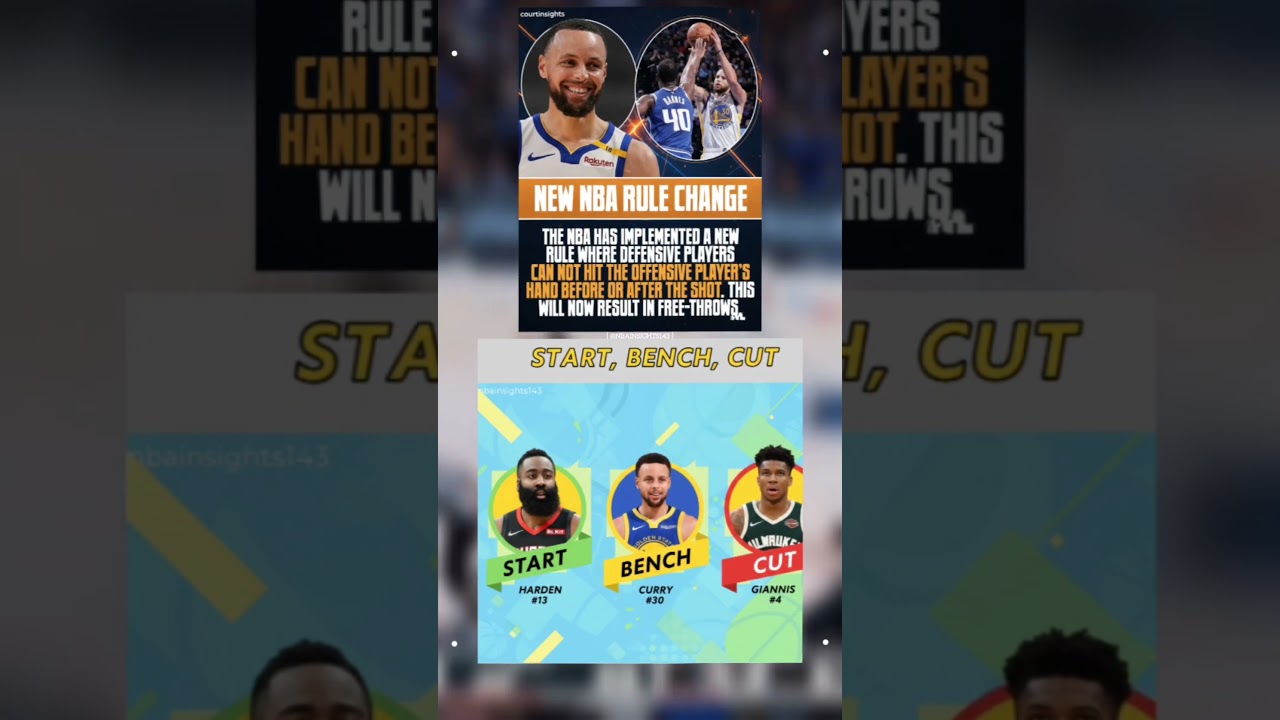 NBA Announces New Rule Change &mdash; Hitting the Shooter&rsquo;s Hand Now a Foul!