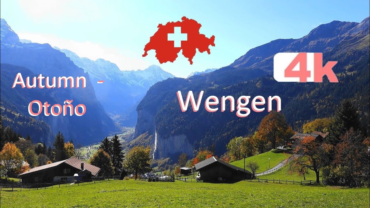 🇨🇭 - SWITZERLAND - WENGEN - PART 6 - LAUTERBRUNNEN - Walking Tour beautiful villages - hermosos - 4k