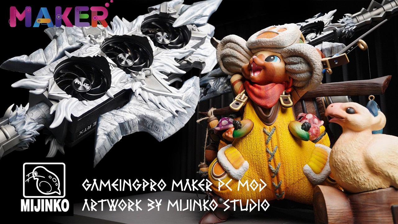 PALIT Maker | Самая очаровательная видеокарта RTX 50 в истории? 🐾 Модификация для ПК от Mijinko S...