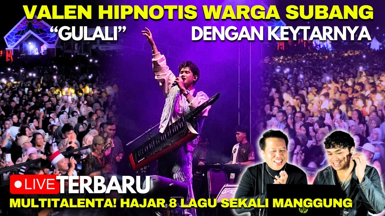 Multitalenta! Manisnya Gulali Valen Nyanyi Sambil Main Keytar Bikin Warga Subang Terpukau!