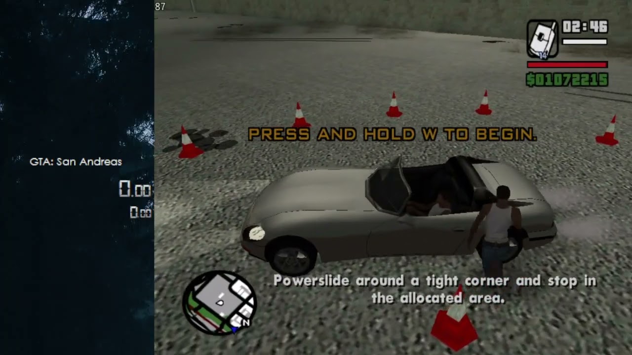 GTA: San Andreas - Driving School: Whip And Terminate in 0 seconds [WR]