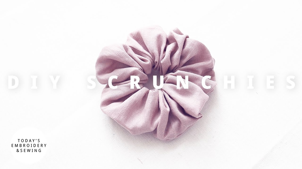 how to make scrunchies with a sewing machine easy + scrunchie sewing pattern (DIY)