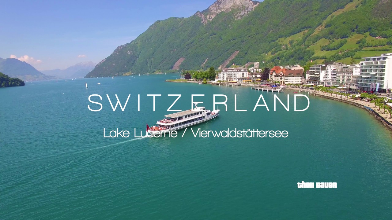Switzerland - Lake Lucerne - Aerial Drone Video in 4K