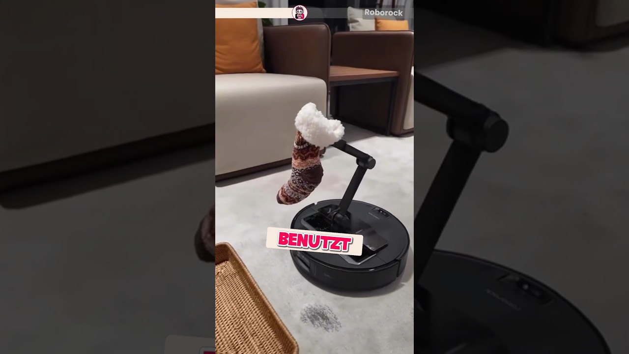 🧦 Saugroboter mit neuem Trick: Sammelt Socken und legt sie ordentlich weg.