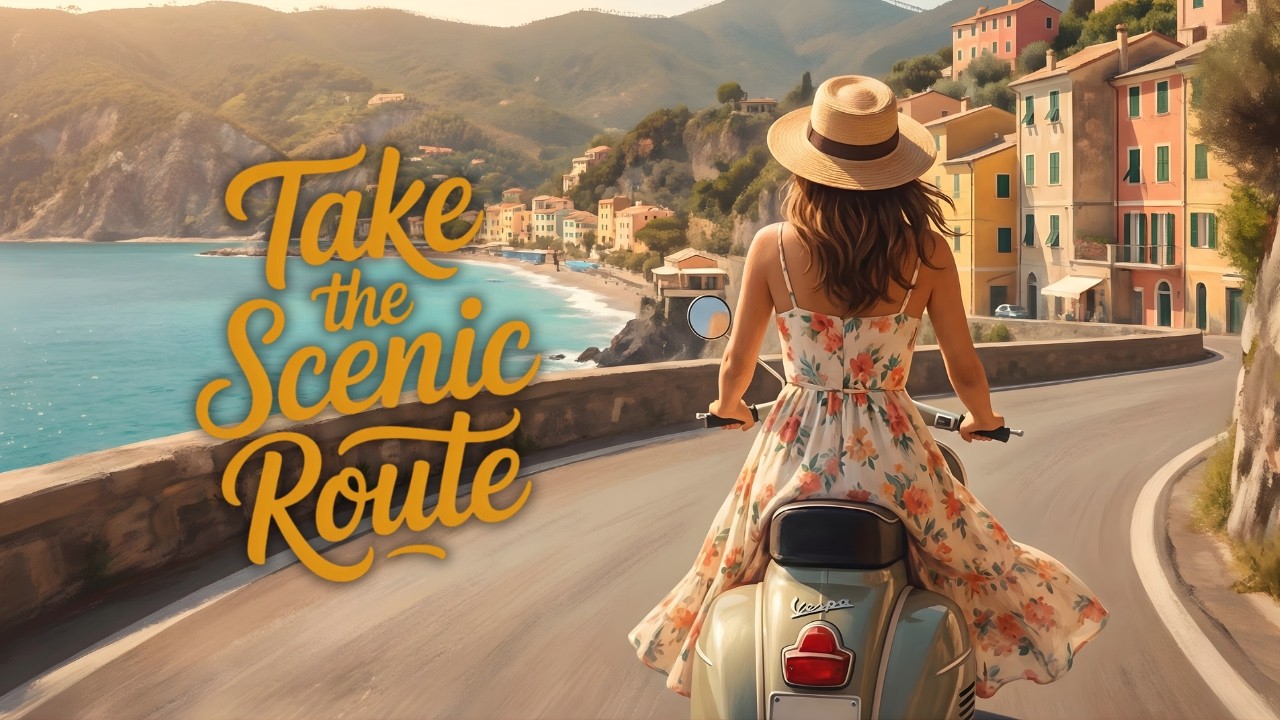 Road Trip Italian Music for Summer Days & Scenic Drives | Optimistic Coastal Instrumental
