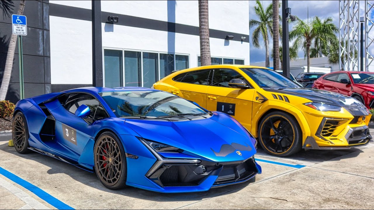 LAMBORGHINI MIAMI IN ACTION - BULL RUN - Lamborghini Aventador SVJ, SV, REVUELTO, MANSORY URUS