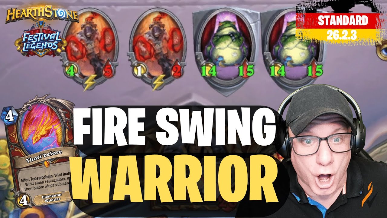 💪 🙀 Super AGGRO Warrior | Kranke SWINGS Inklusive | Hearthstone - Standard |