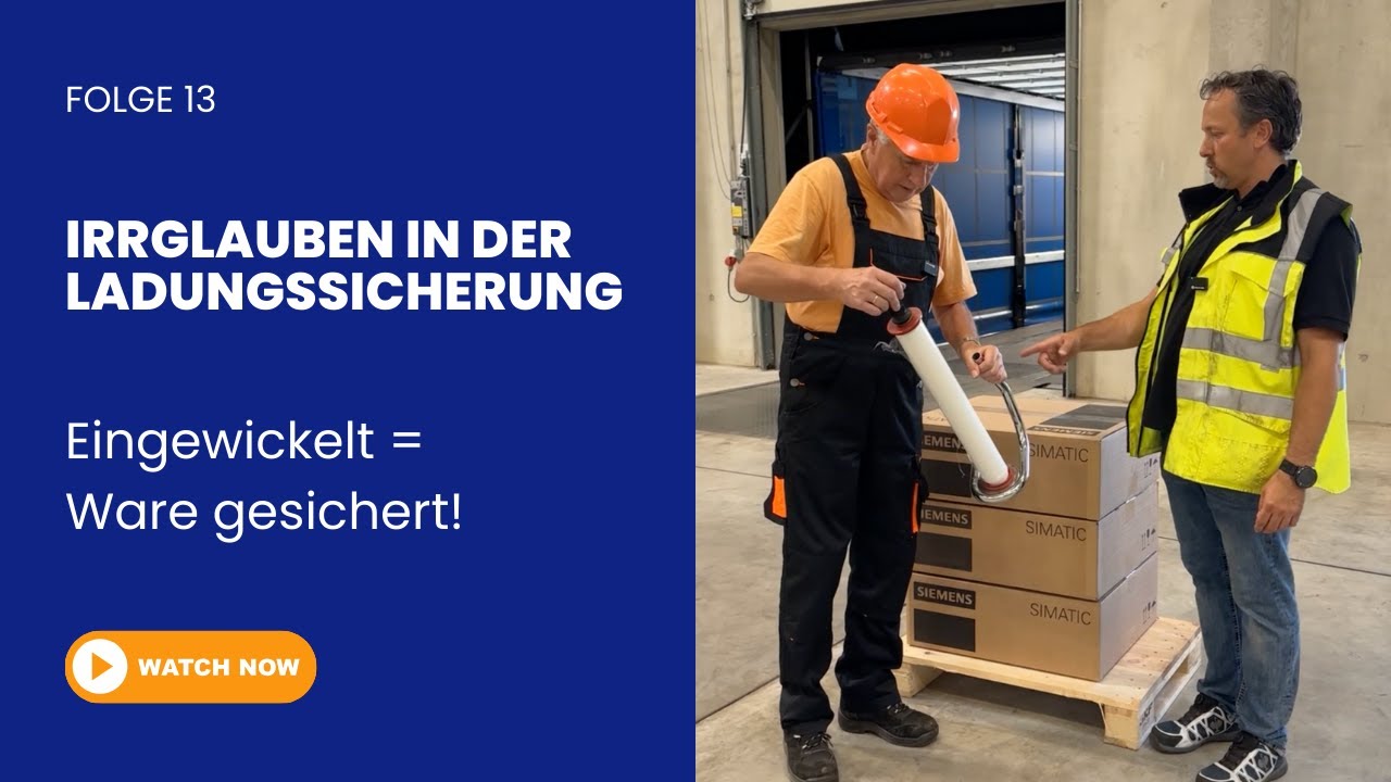 Ladungssicherung Irrglauben: Handwickelfolie sichert Ladung? | L.K.W. Schmid