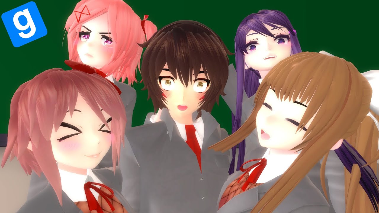 Doki Doki Literature Club! Recreated in GMOD (Act 1)