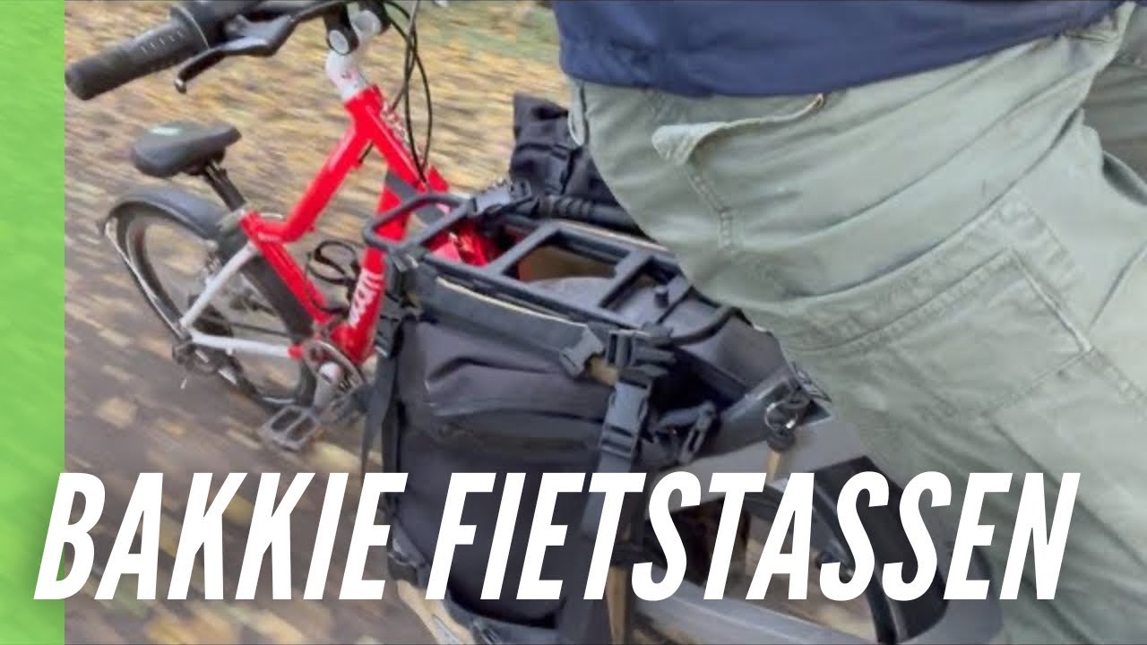 kinderfiets meenemen op de lovens bakfiets met deze super handige bakkie fietstassen