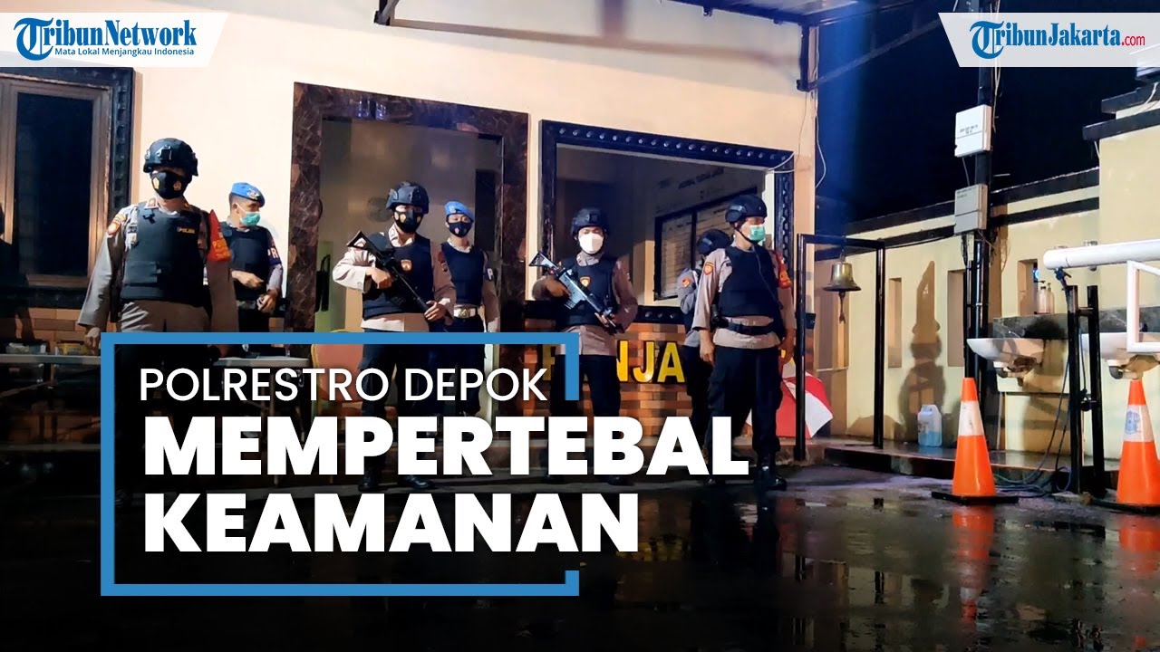Siaga Satu, Polres Metro Depok Pertebal Pengamanan Dengan Personel Kepolisian Bersenjata Lengkap