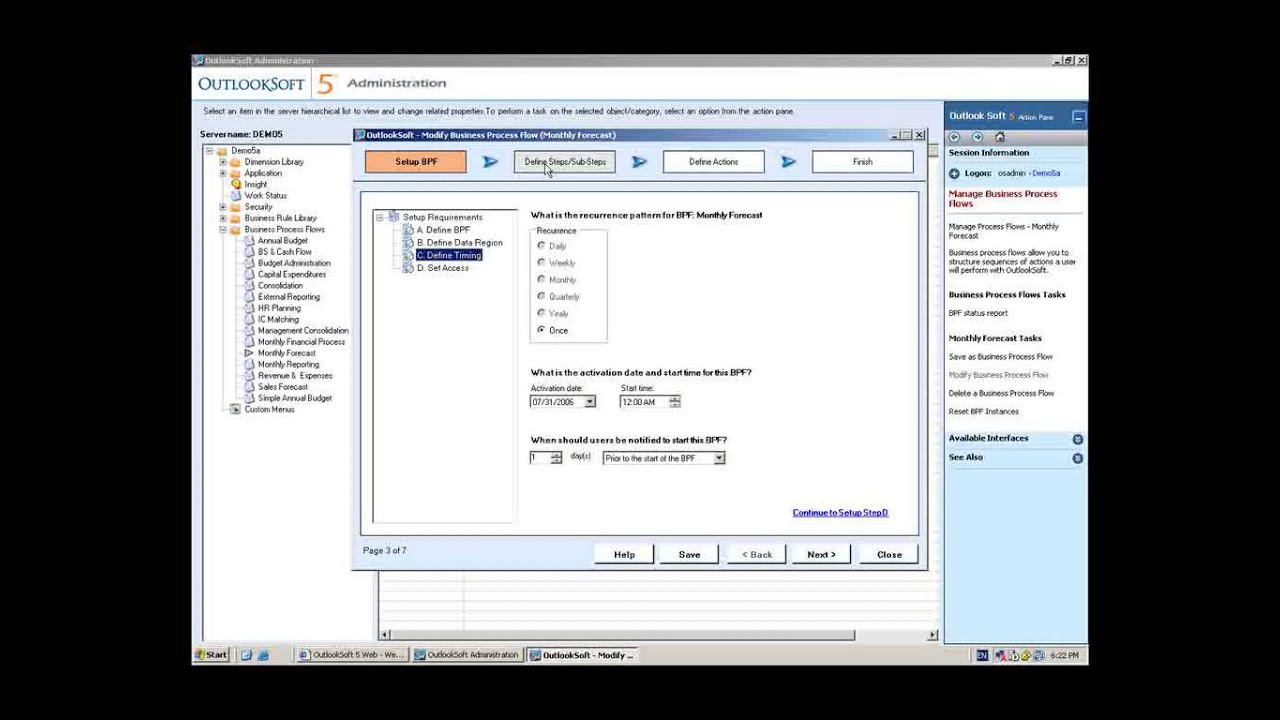 SAP BPC - Business Process Flows Capabilities