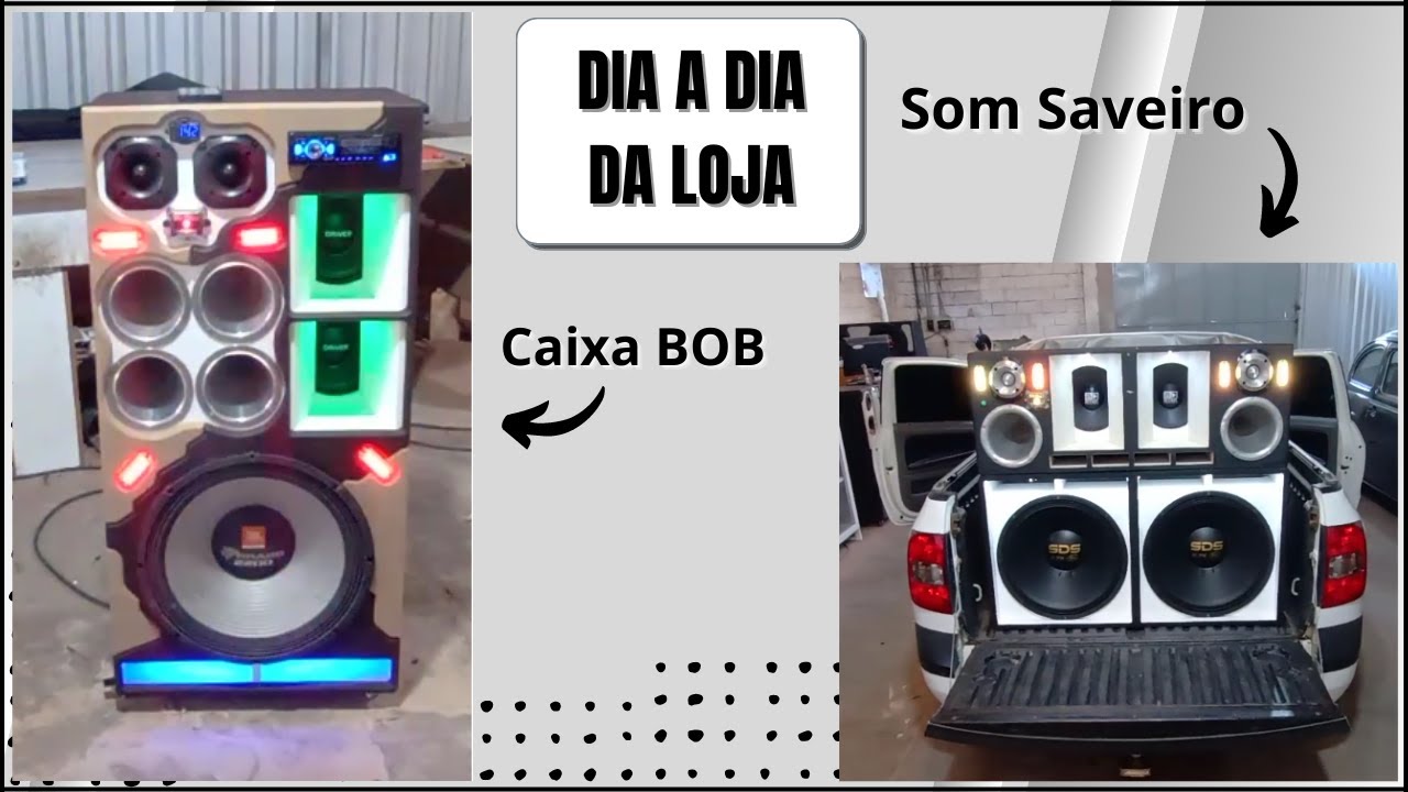Caixa BOB 4 vias finalizada e caixa SDS 18