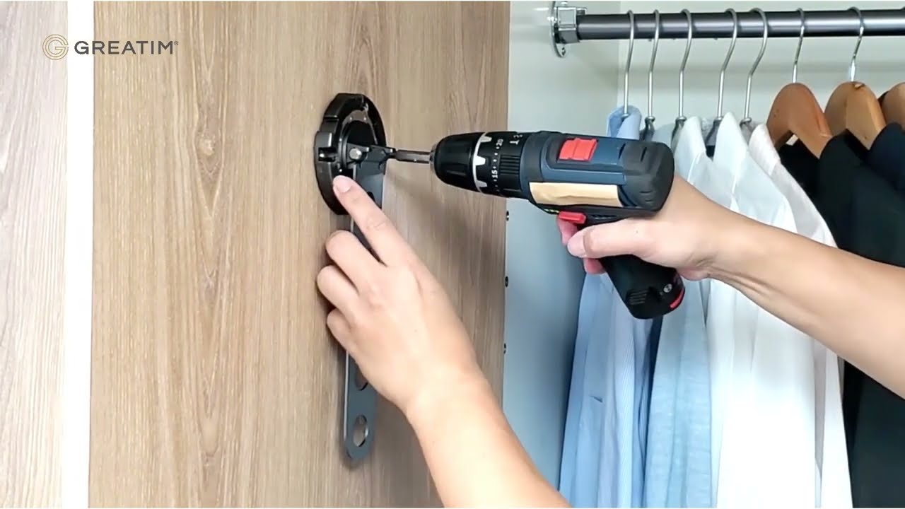 GREATIM | Rotating Clothes Hanger Rack: Installation (GT-SH005)