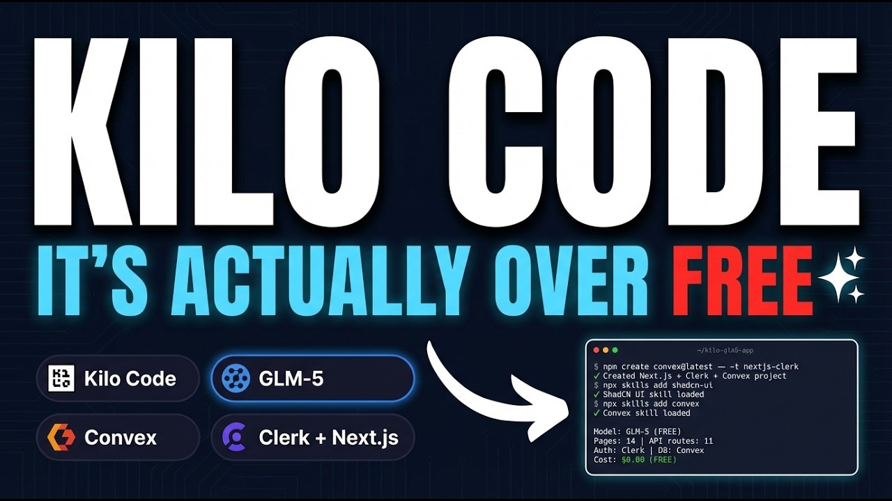 Kilo Code + GLM5: Making a FREE AI Build Like Claude Code