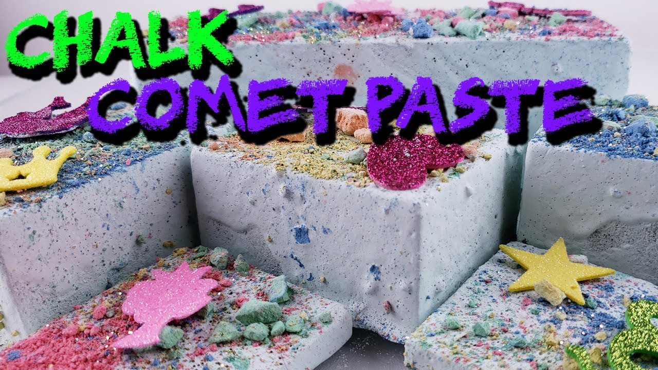 Chalk Comet Paste Covered Floral Foam - Satisfying Floral Foam ASMR - The ASMR Doctor