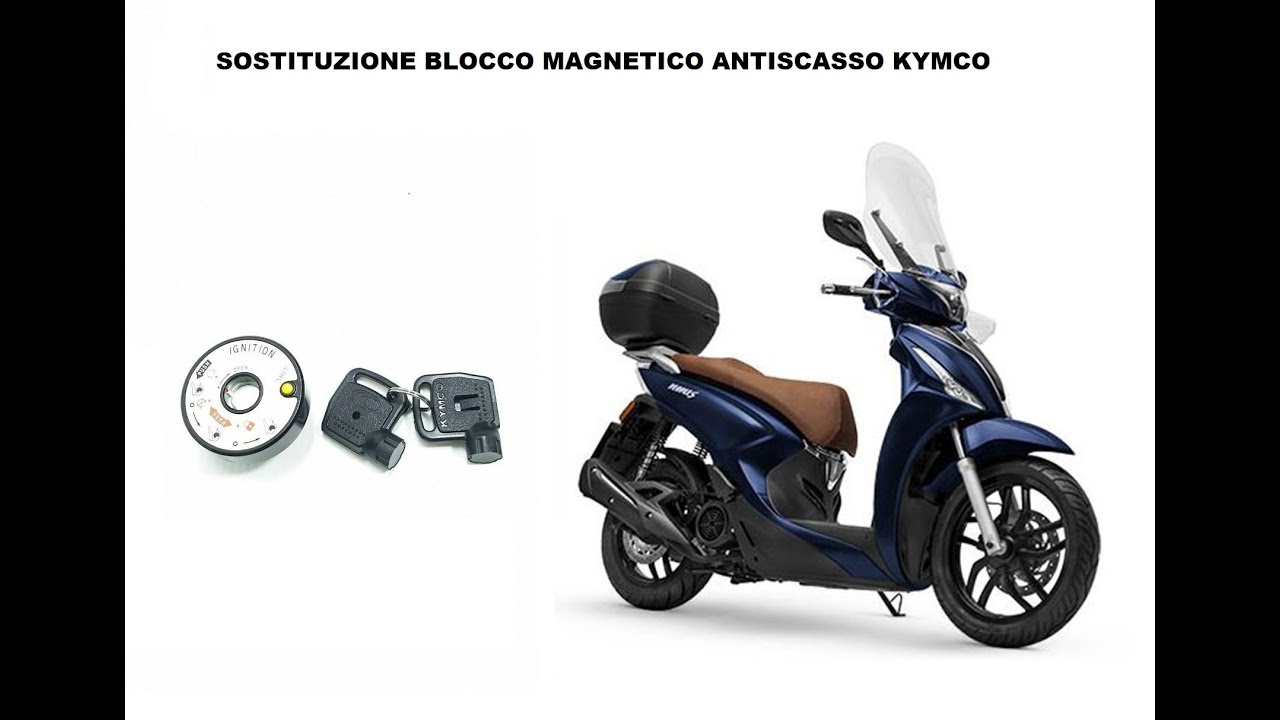 Sostituzione Blocchetto Antiscasso Kymco People 125i ABS e duplicato chiave persa