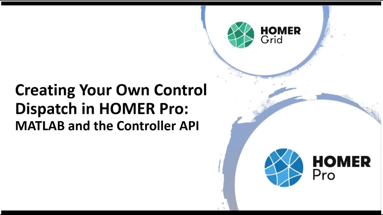 Создание собственной диспетчеризации в HOMER Pro 3.12 с помощью MATLAB и API контроллера — 17.10....