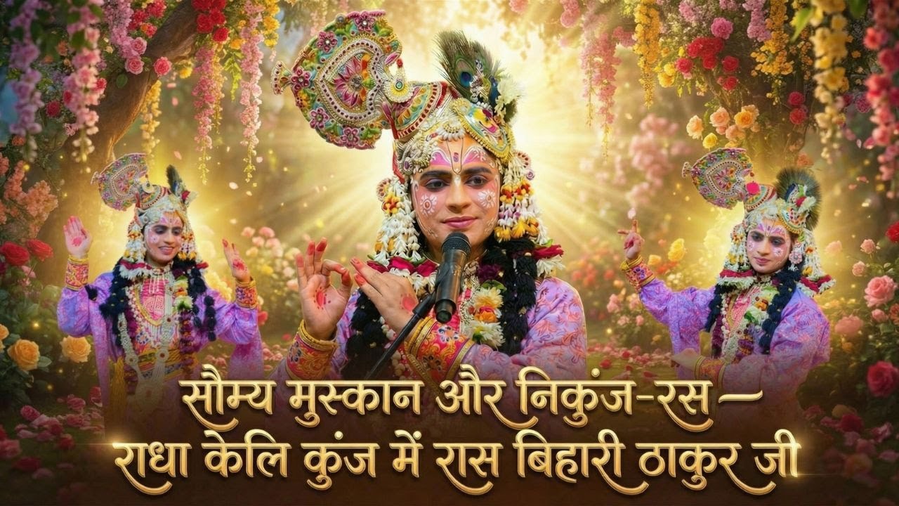 Special - सौम्य मुस्कान और निकुंज-रस — राधा केलि कुंज में रास बिहारी ठाकुर जी