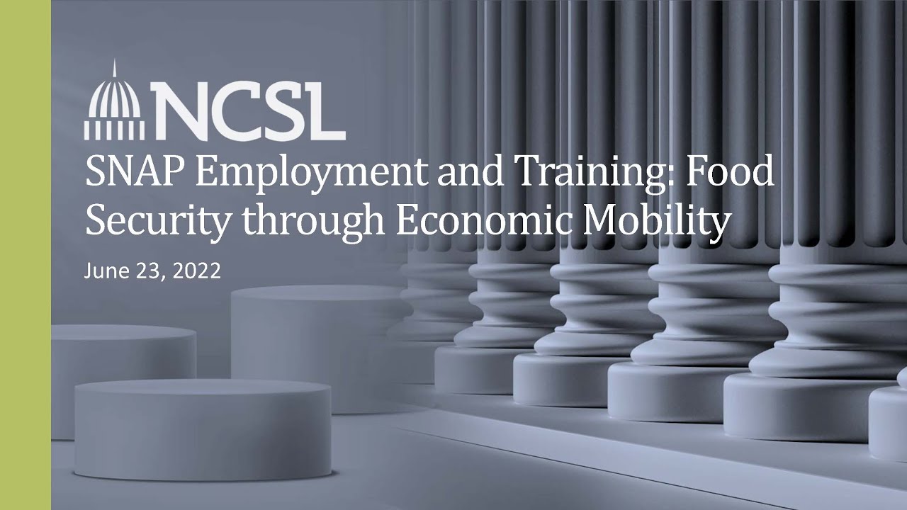 SNAP Employment and Training: Food Security through Economic Mobility
