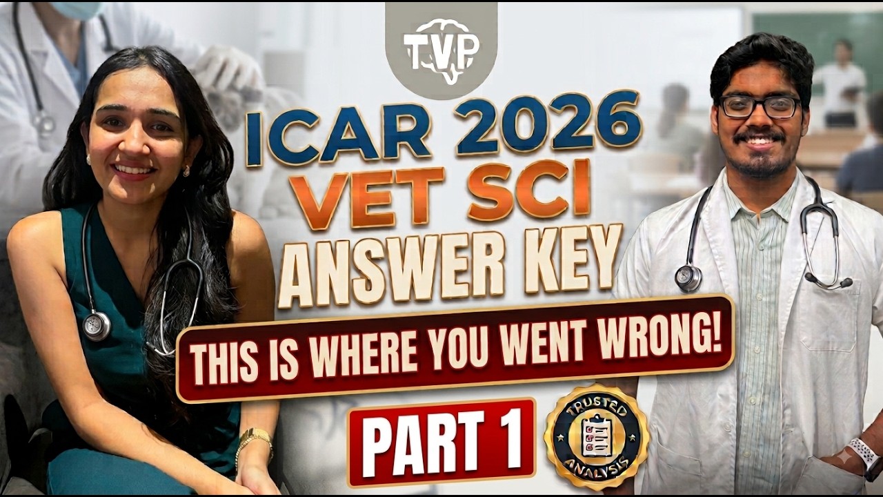 ICAR AIEEA PG 2026 Veterinary Science Answer Key and Paper Discussion Part 1