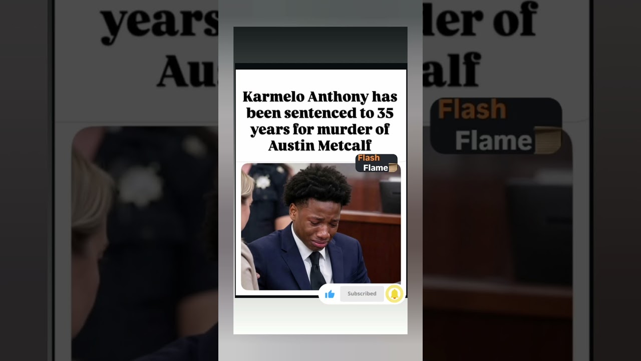 JUST IN: Karmelo Anthony Sentenced to 35 Years for Track Meet