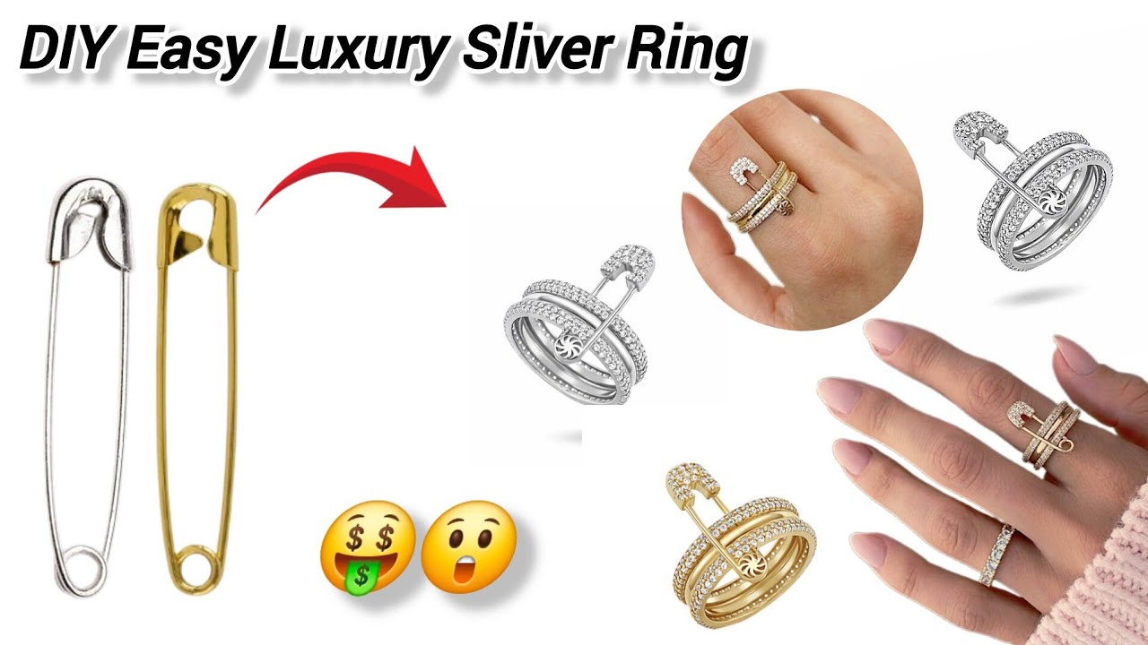 DIY Easy Handmade Ring|How to Make Ring At Home|Trendy Ring Ghar par banaye|Best Safety pin Rings 