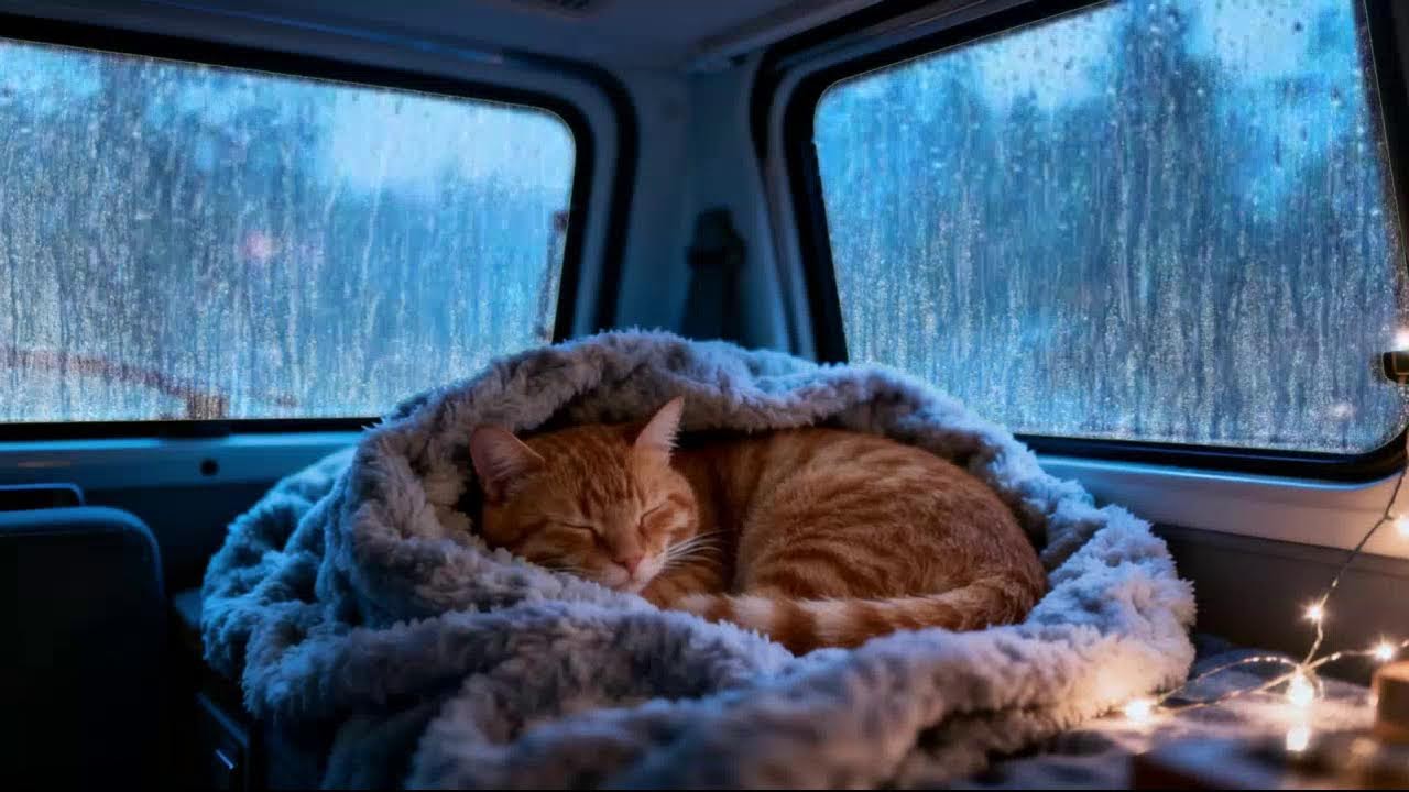 Rain on Car Roof During Heavy Storm | Heavy Rainfall for Deep, Focused, and Comfortable Sleep