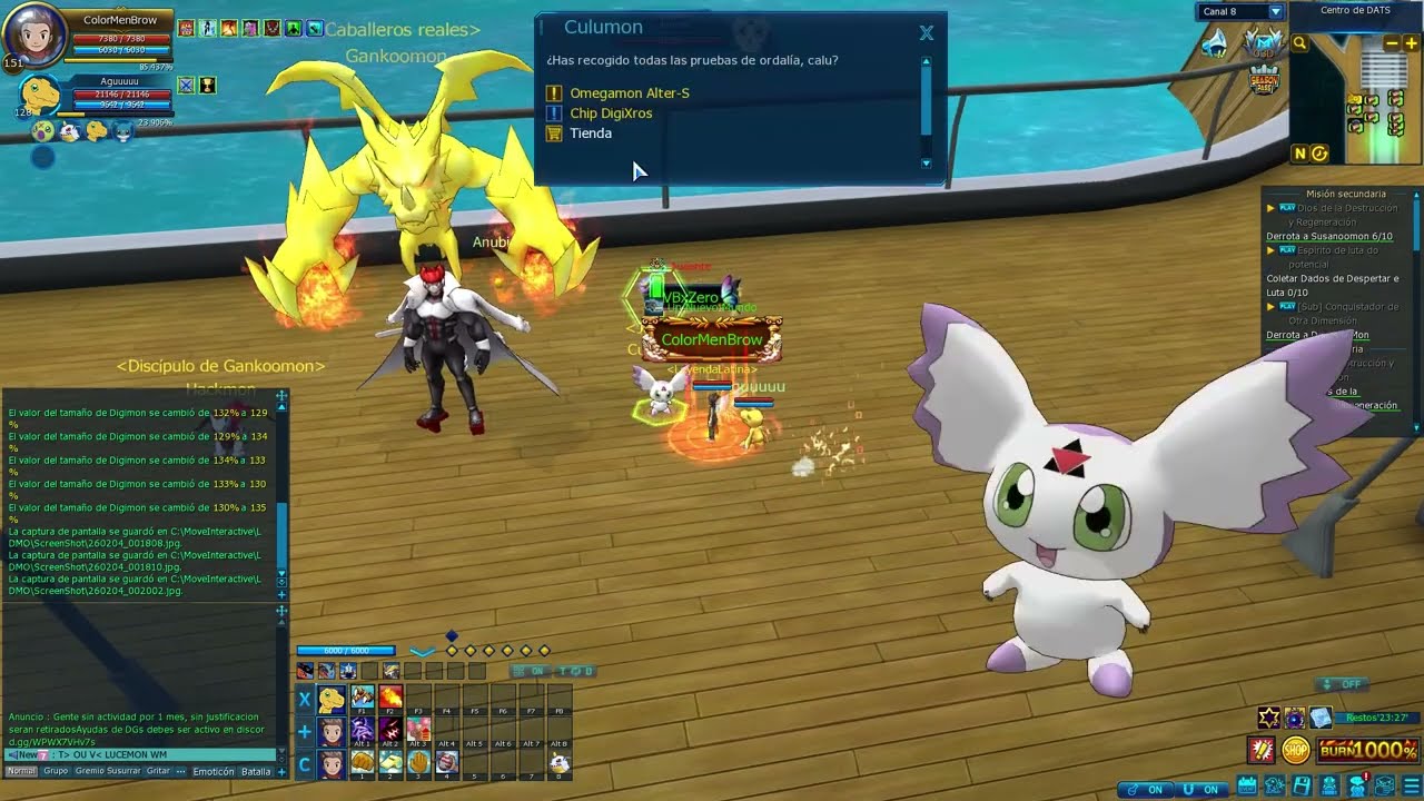 Bug con la misi&oacute;n jogress de Omegamon
