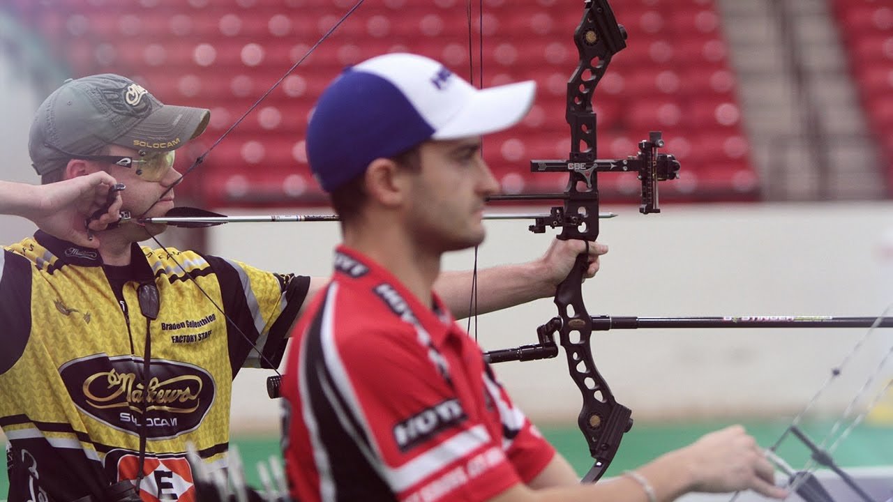 Seb Peineau v Braden Gellenthien – compound men gold final | 2014 Indoor World Cup Final