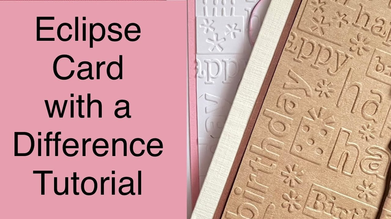 Eclipse Card with a difference - Embossed Eclipse Technique