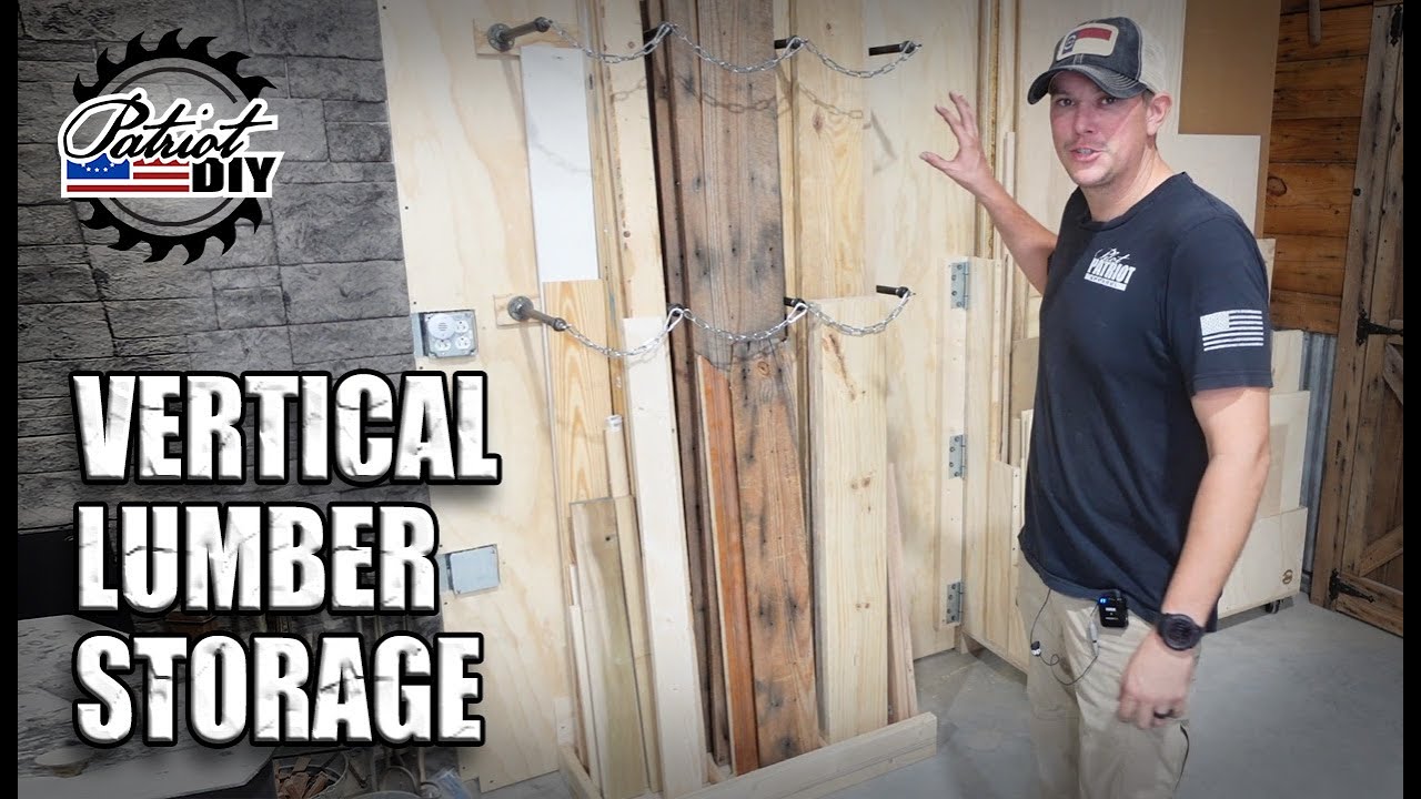 Vertical Lumber & Scrap Wood Storage Rack