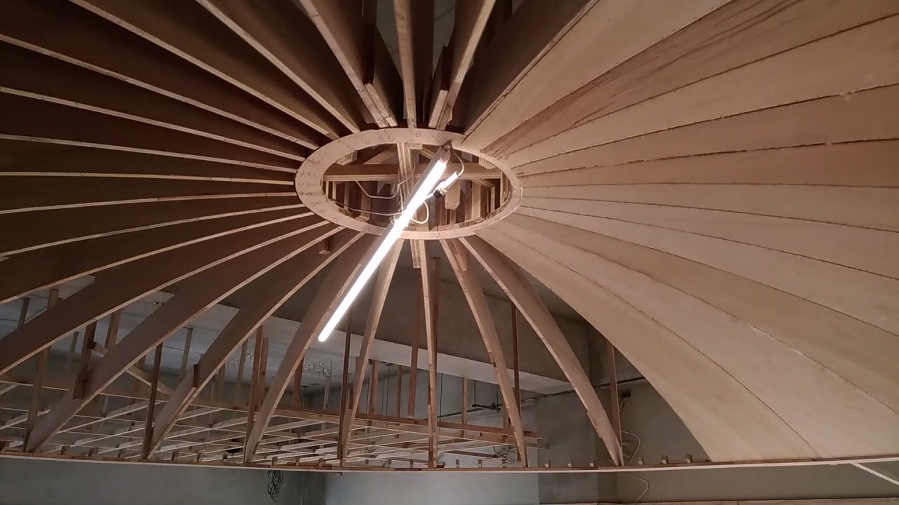 wooden staffman木形職人17  圓拱(碗公)天花板如何做?