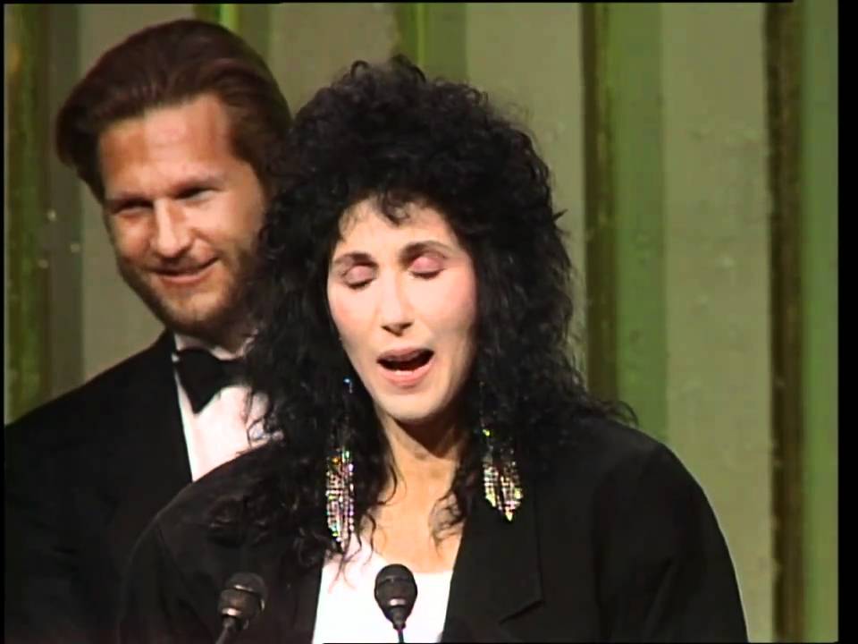 Cher Wins Best Supporting Actress Motion Picture Drama - Golden Globes 1984