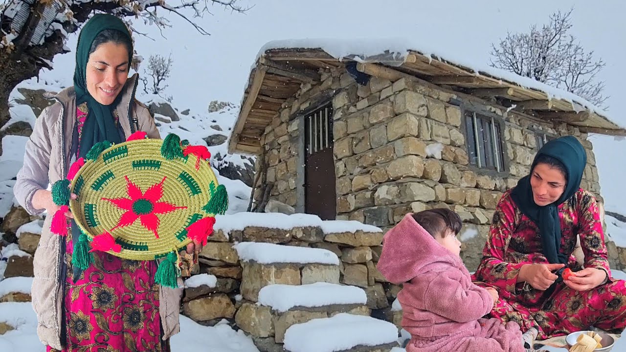 Каменный дом в снегу: Горная жизнь Зари и Роджана