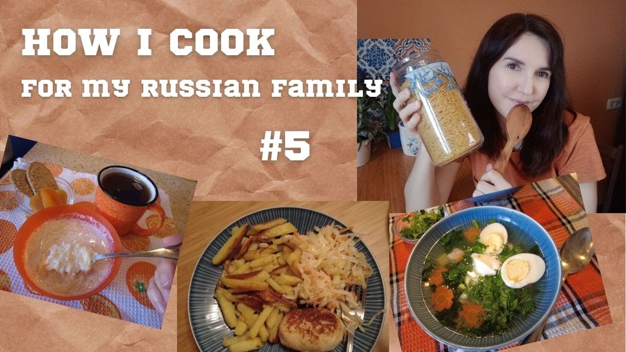 What And How I Cook For My Russian Family/Milk Soup/Spinach Soup/Meatballs & Fried Potatoes