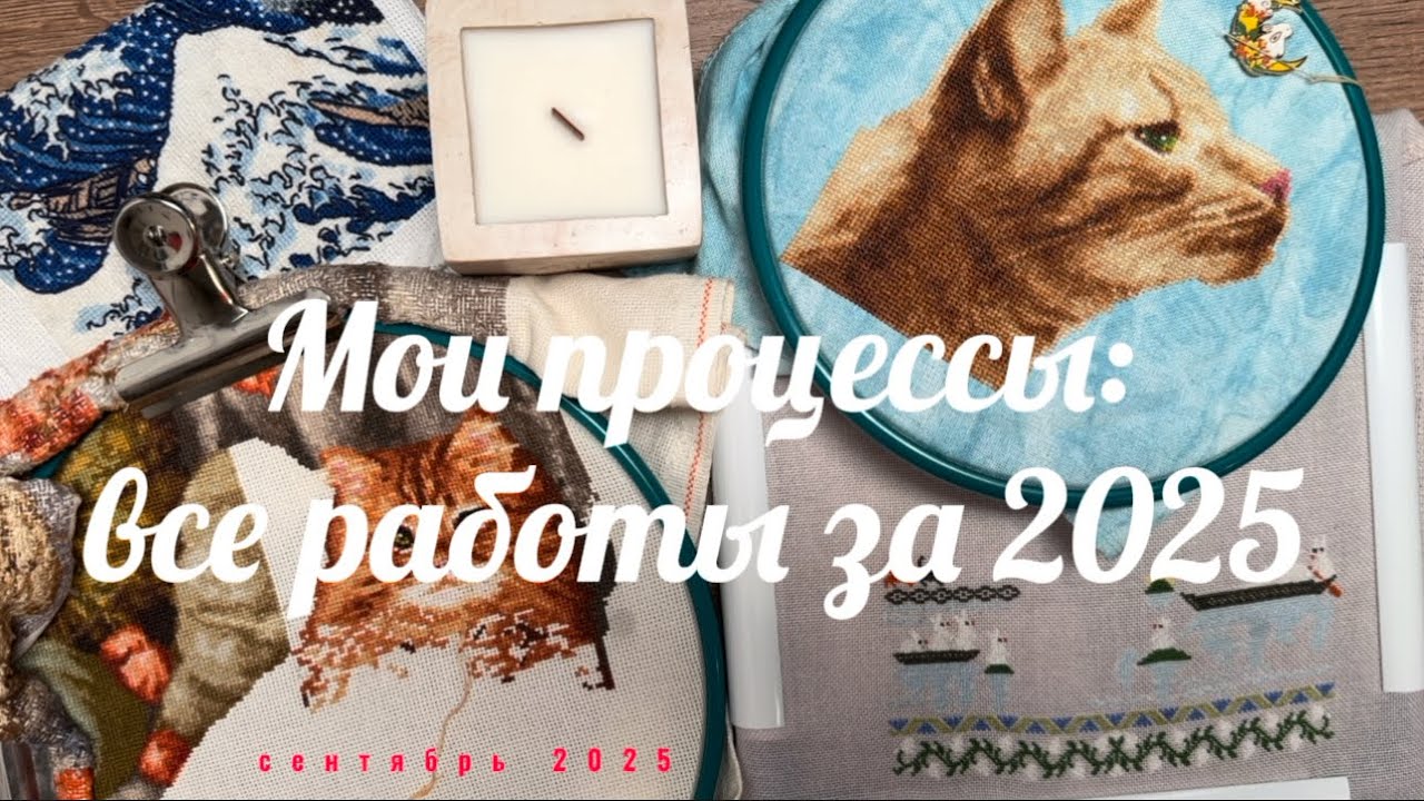 ВСЕ МОИ ВЫШИВАЛЬНЫЕ ПРОЦЕССЫ 🌺 Вышивка крестиком ❤️