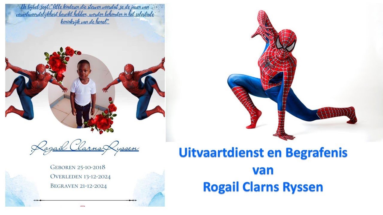 LIVESTREAMING. Uitvaartdienst en Begrafenis van Rogail Clarns Ryssen