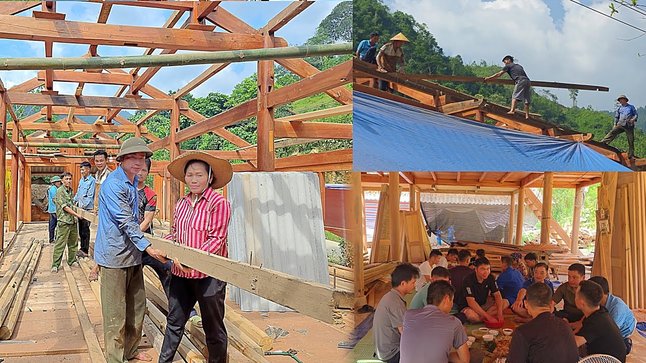Superhero neighbors: they help Thuong&Du in building their new home in the extremely high altitude