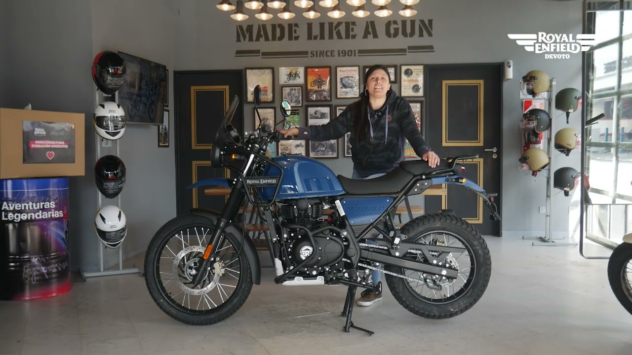 HImalayan BS6 Glaciar Blue - Royal Enfield Devoto
