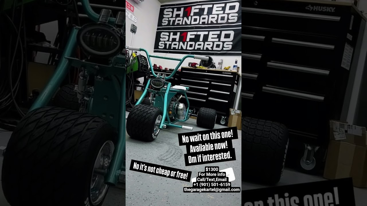 Custom build mini trike ready to go, For More info Email: thegaragekartel@gmail.com    #trikes #fyp