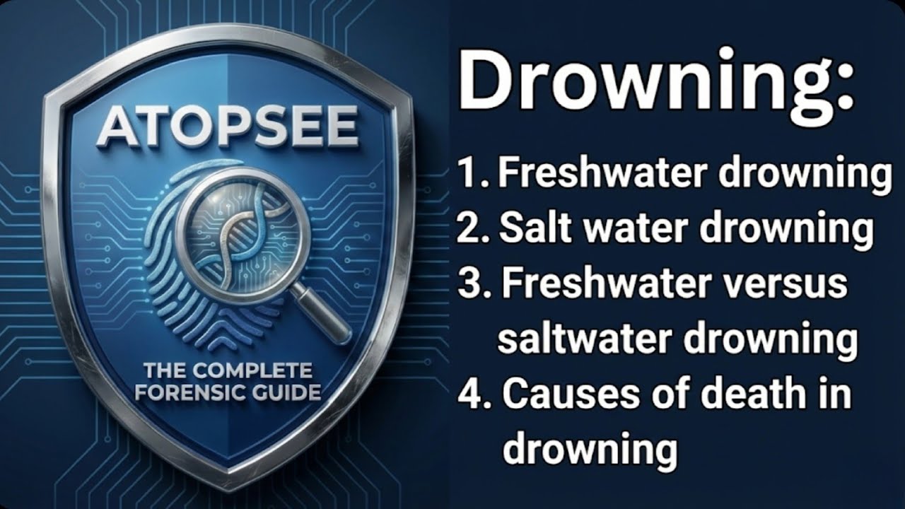 Drowning: freshwater drowning, saltwater drowning,causes of death in drowning 