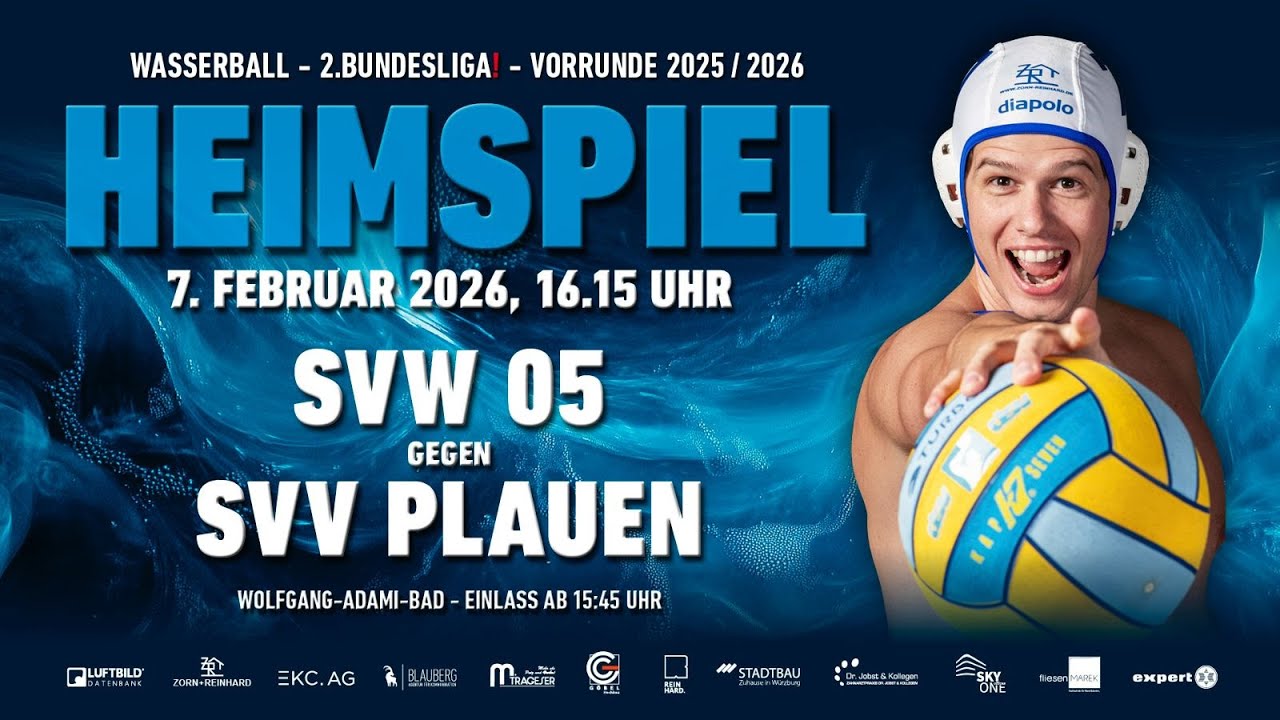 Wasserball 2. Bundesliga: SV W&uuml;rzburg 05 - SVV Plauen