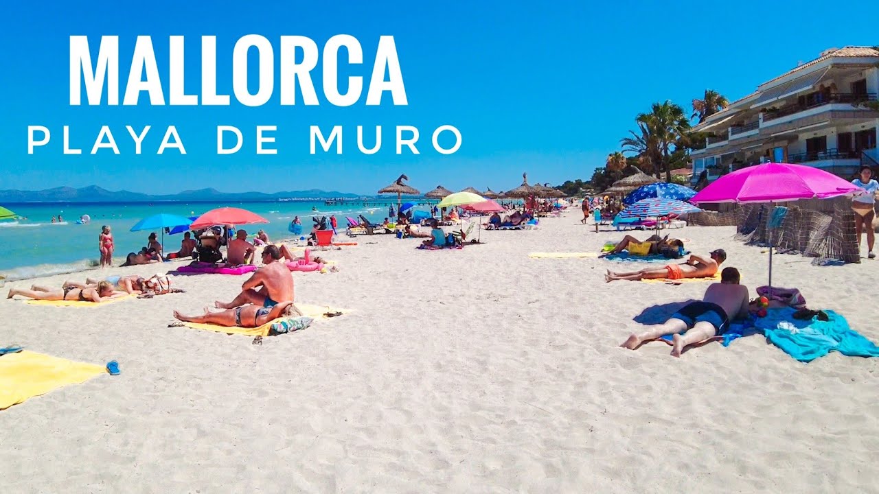 WALKING TOUR OF PLAYA DE MURO BEACH - PALMA DE MALLORCA - BALEARIC ISLANDS - July 2, 2021