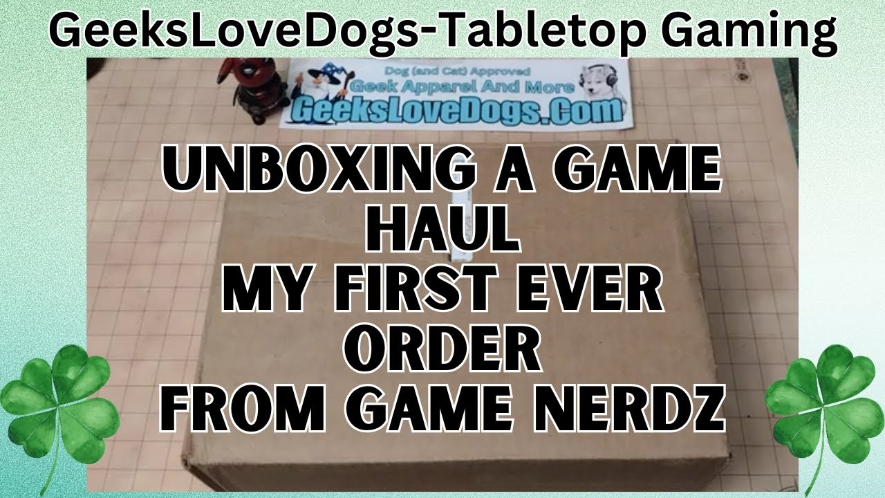 Unboxing of a Board Game Haul. First Time Ordering From Game Nerdz.