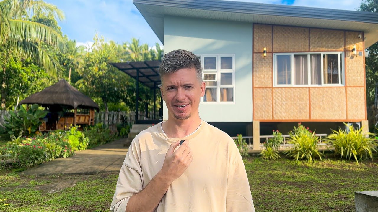 He Built a simple House in the Philippines