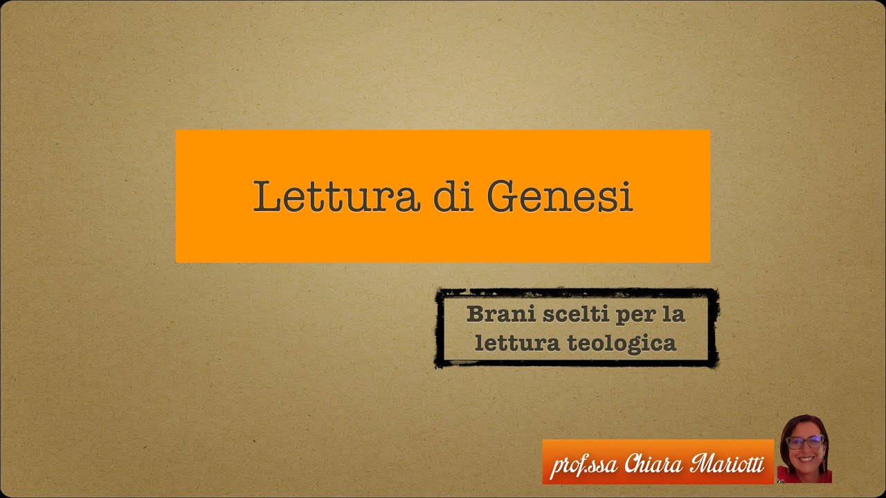 GENESI ESEGESI (Gen 1-2)