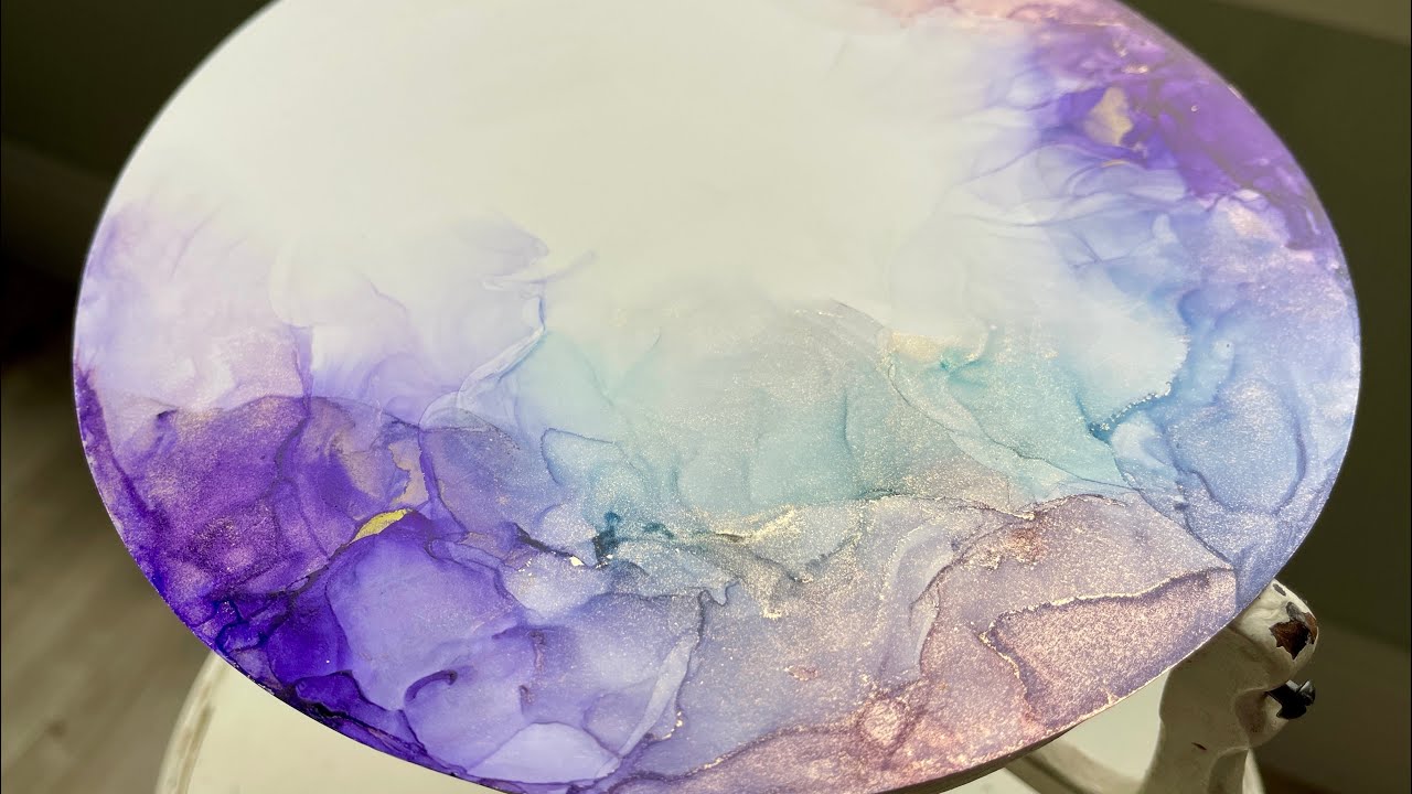 [124] Wispy Alcohol Ink Art