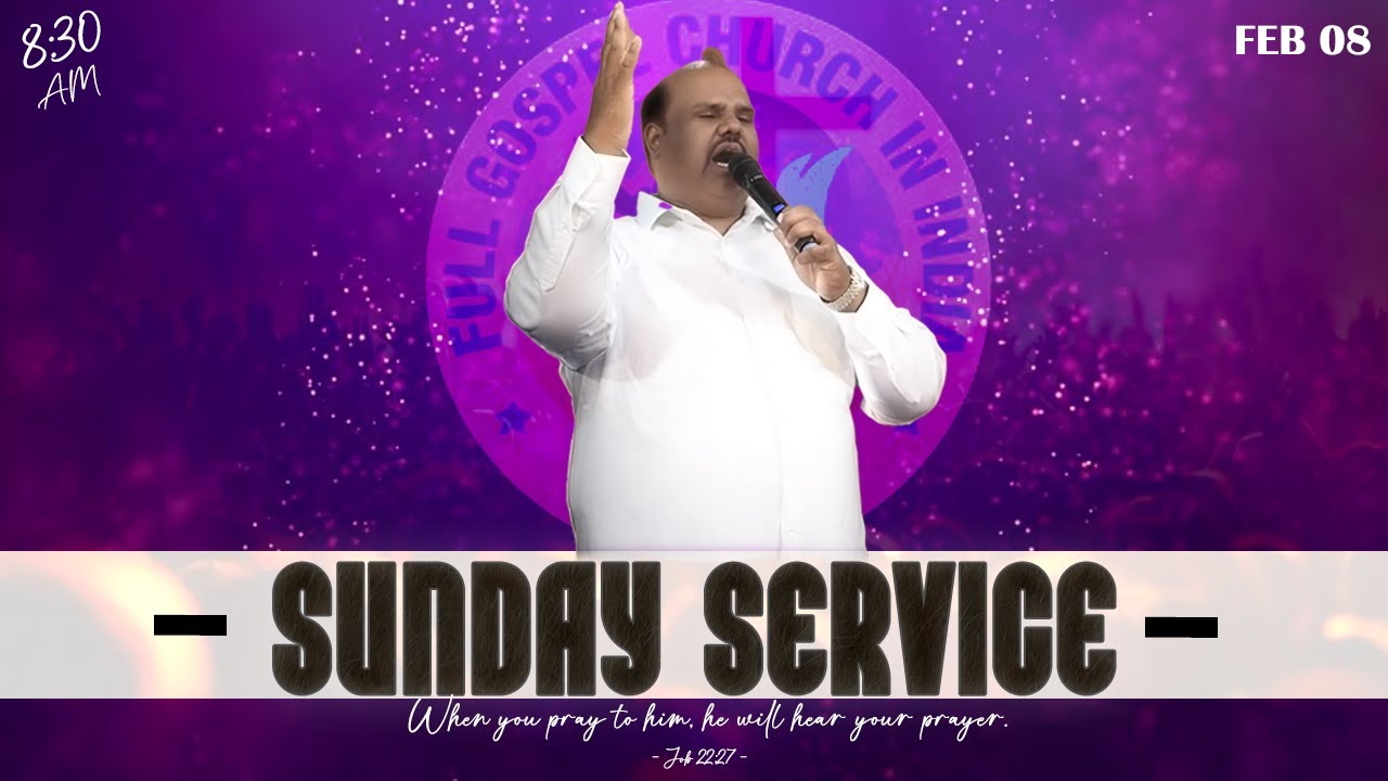 Sunday Service || 8:30 AM  || Feb 08 2026  || FGCI MINISTRY ||